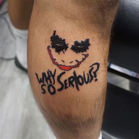 joker card tattoo|why so serious tattoo.